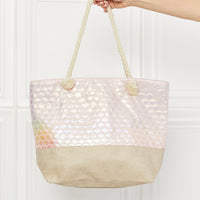 Justin Taylor Mermaid Vibes Scalloped Tote Bag