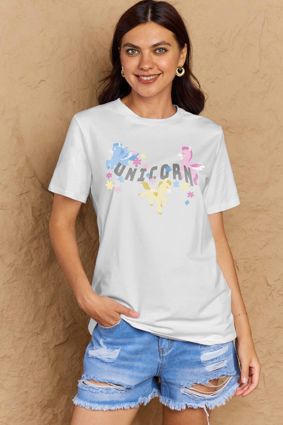 Simply Love Full Size UNICORN Graphic Cotton Tee