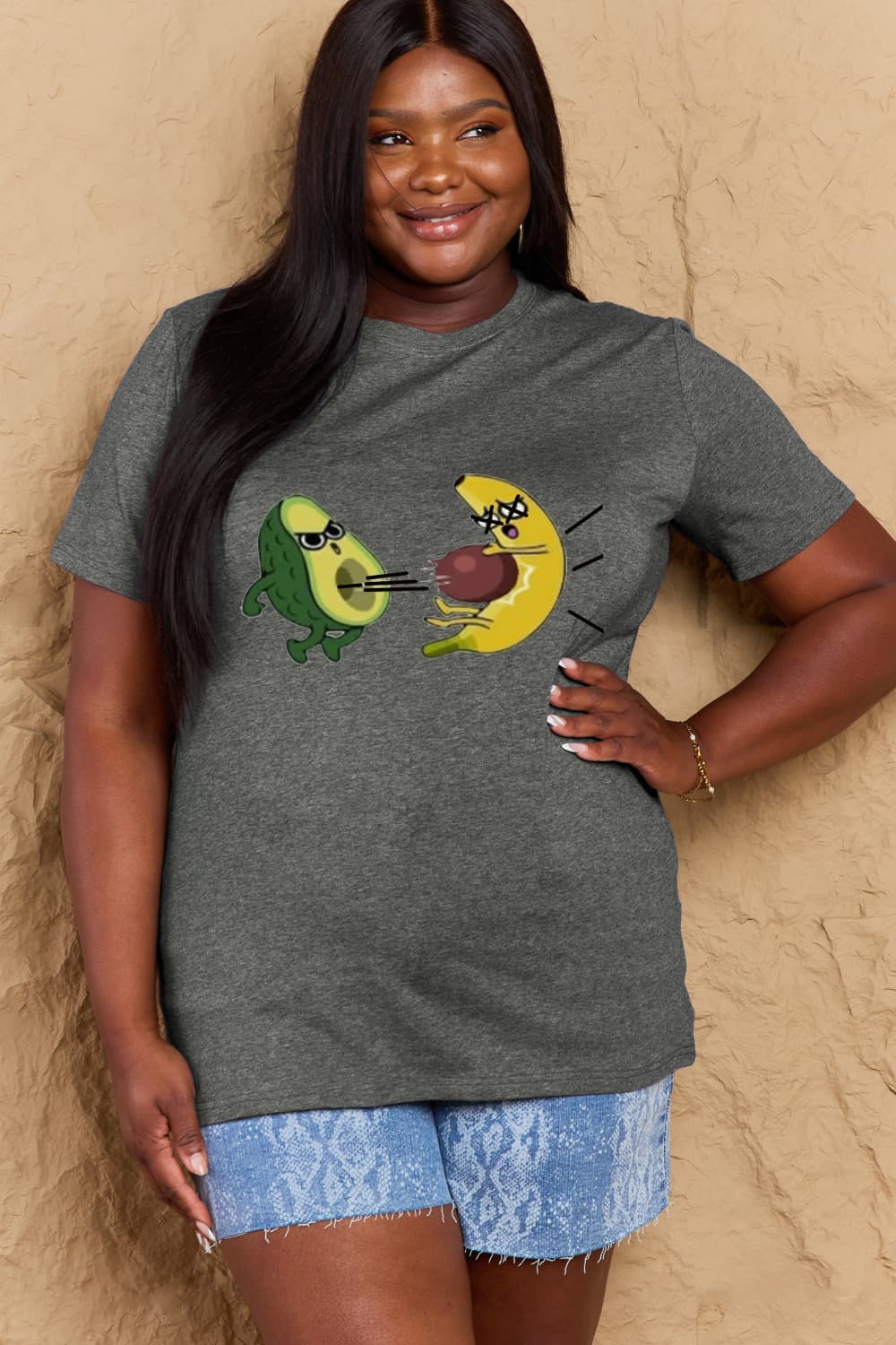 Simply Love Full Size Avocado Graphic Cotton T-Shirt