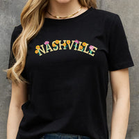 Simply Love Full Size NASHVILLE Graphic Cotton Tee