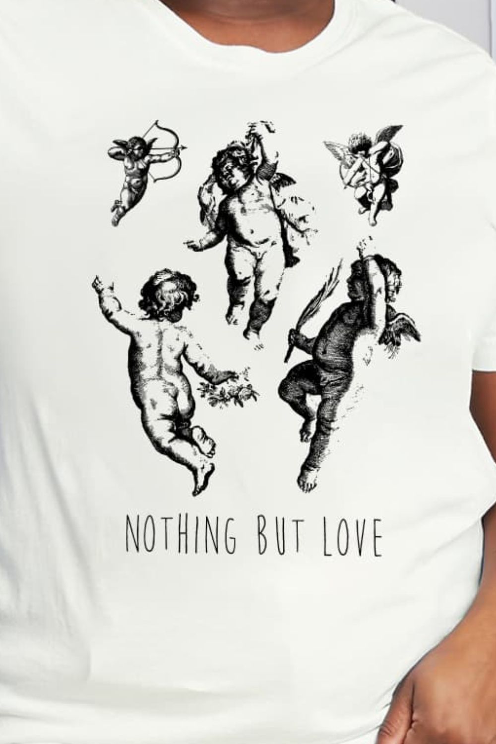 Simply Love Full Size NOTHING BUT LOVE Graphic Cotton Tee