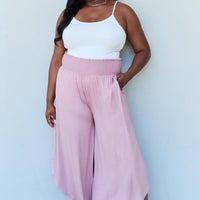 ODDI Full Size Wide Leg Palazzo Pants in Lavender