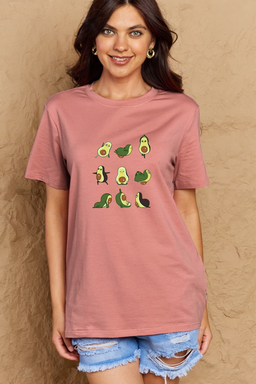 Simply Love Full Size Avocado Graphic Cotton T-Shirt