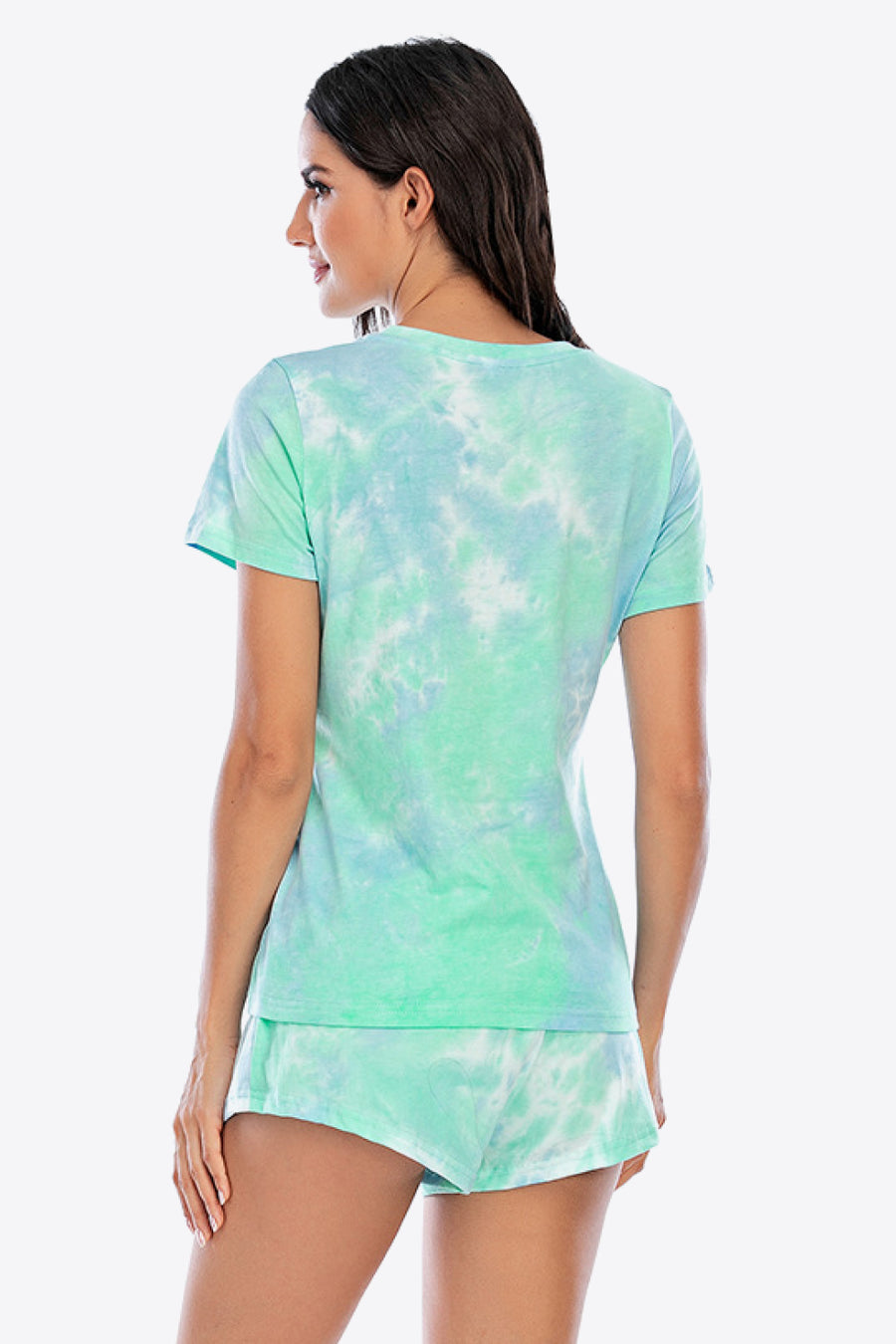 Tie-Dye T-Shirt and Shorts Lounge Set