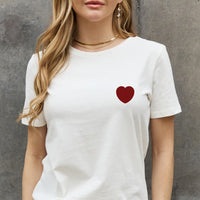 Simply Love Full Size Heart Graphic Cotton Tee