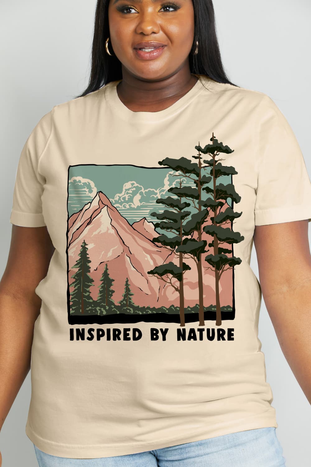 Simply Love Full Size INSPIRED BY  NATURE Graphic Cotton Tee