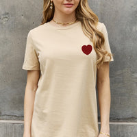 Simply Love Full Size Heart Graphic Cotton Tee