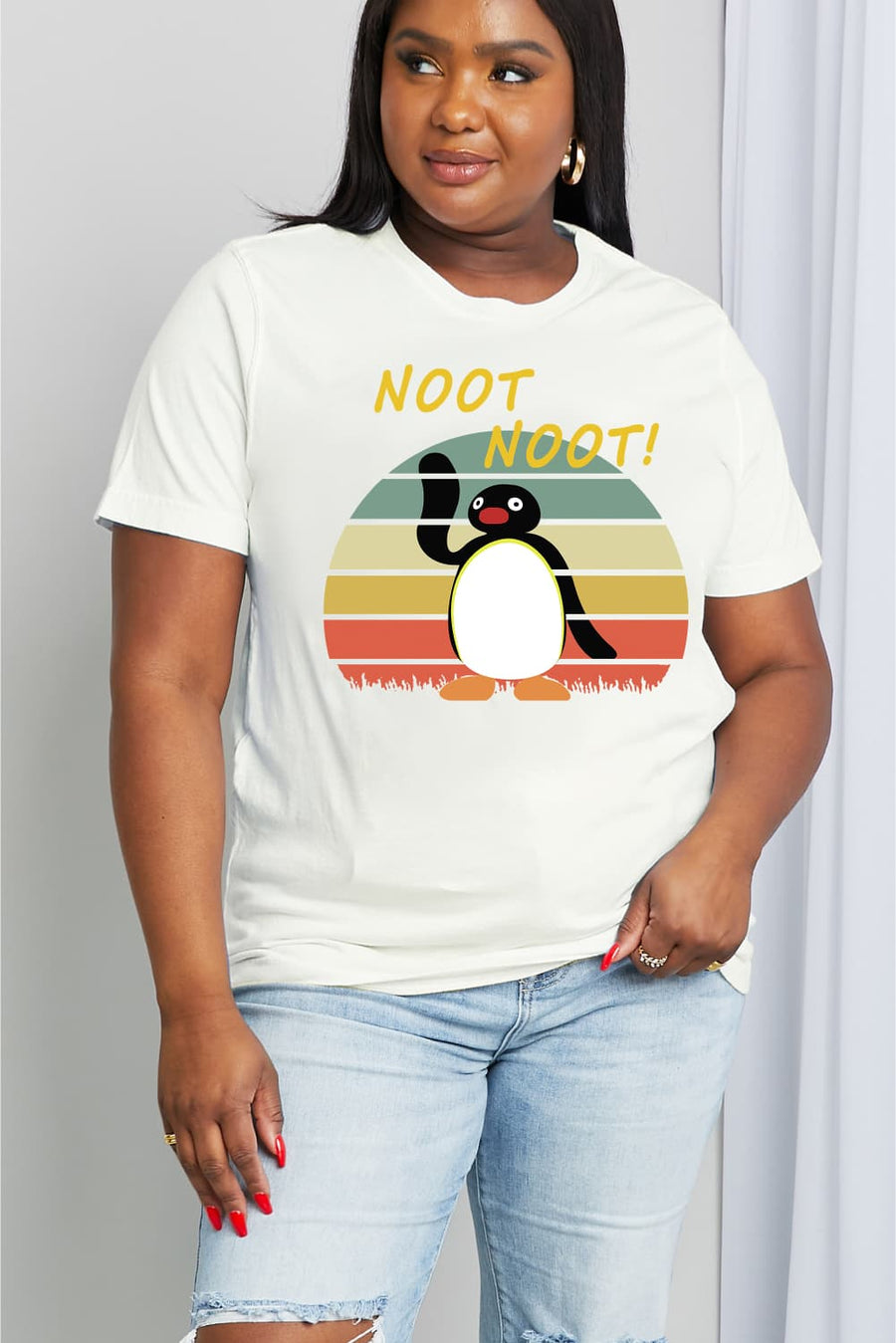 Simply Love Full Size NOOT Graphic Cotton Tee