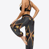 Exotic Style Printed Ruched Pants