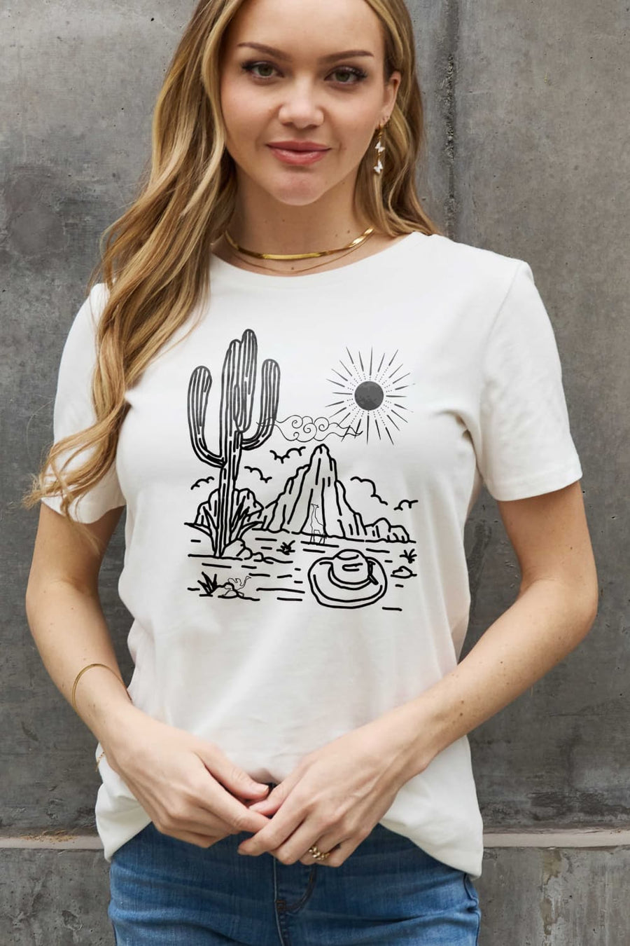 Simply Love Full Size Desert Graphic Cotton Tee