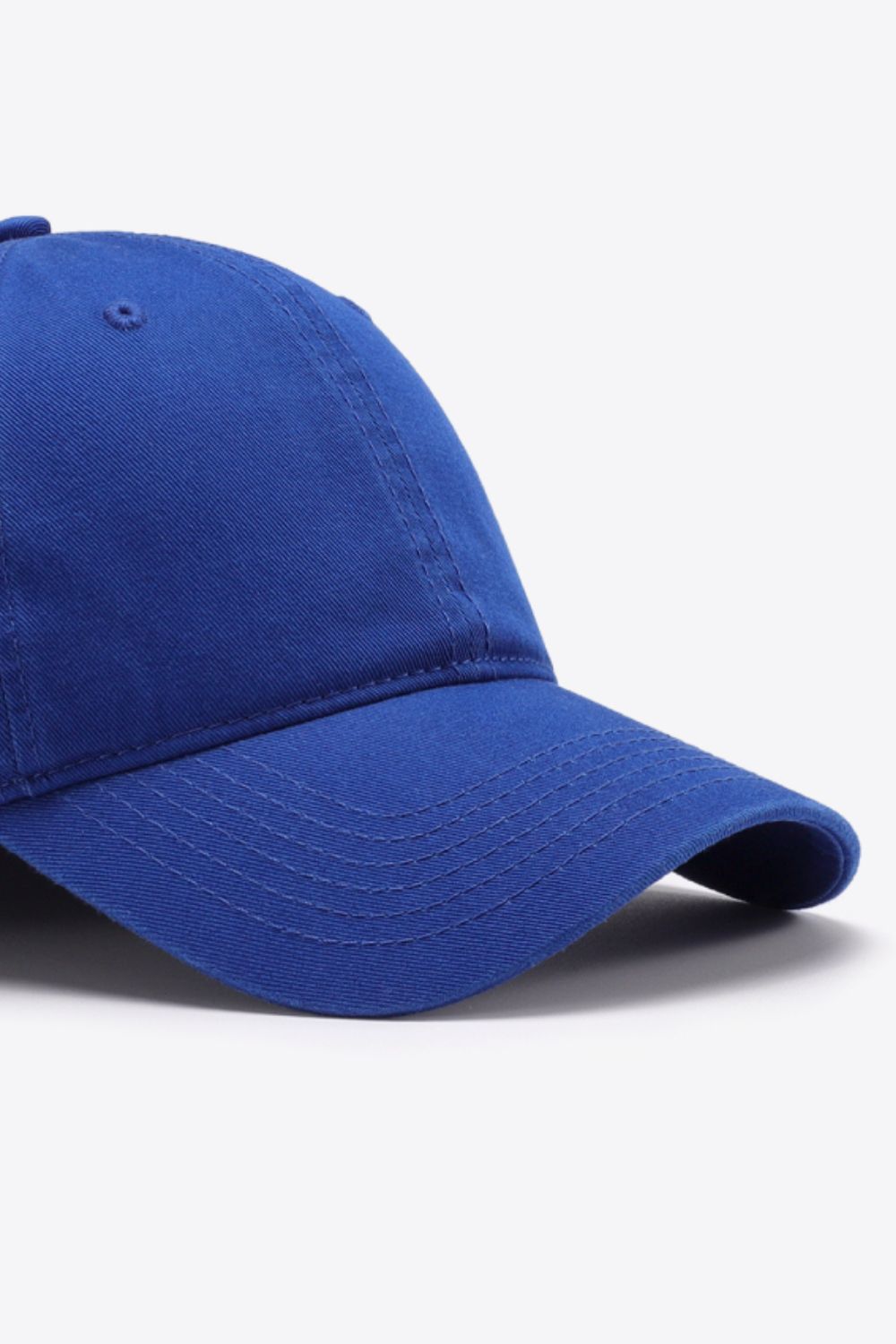 Plain Adjustable Cotton Baseball Cap