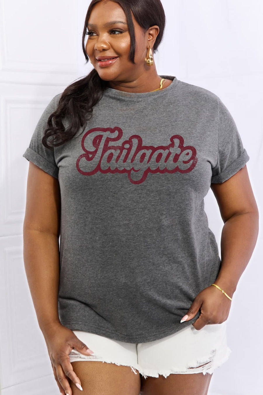 Simply Love Full Size TAILGATE Graphic Cotton Tee