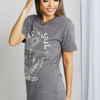 mineB Full Size WILD SOUL Graphic Tee