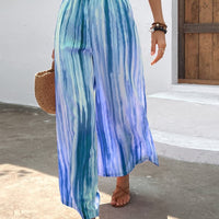 Striped High Waist Wide Leg Pants