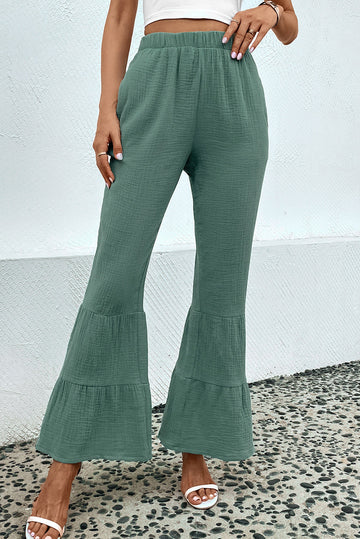 Long Flare Pants with Pocket