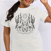 Simply Love Full Size Cactus & Horse Graphic Cotton Tee