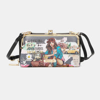 Nicole Lee USA Signature Kiss Lock Crossbody Wallet