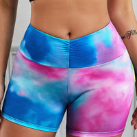 Wide Waistband High Waist Yoga Shorts