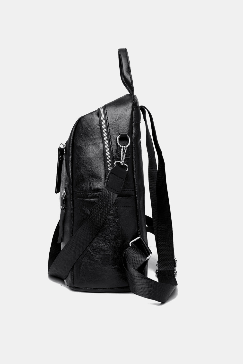 PU Leather Convertible Backpack