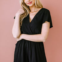 Flutter Sleeve Surplice Romper