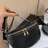 PU Leather Sling Bag with Small Purse