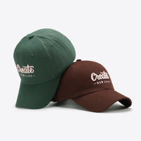 CREATE NEW LIFE Adjustable Cotton Baseball Cap