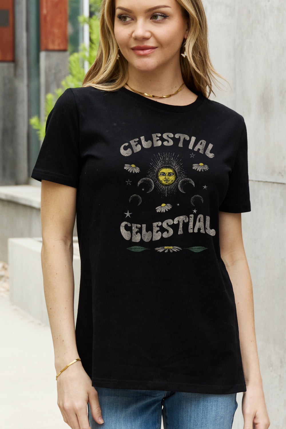 Simply Love Full Size CELESTIAL CELESTIAL Graphic Cotton Tee