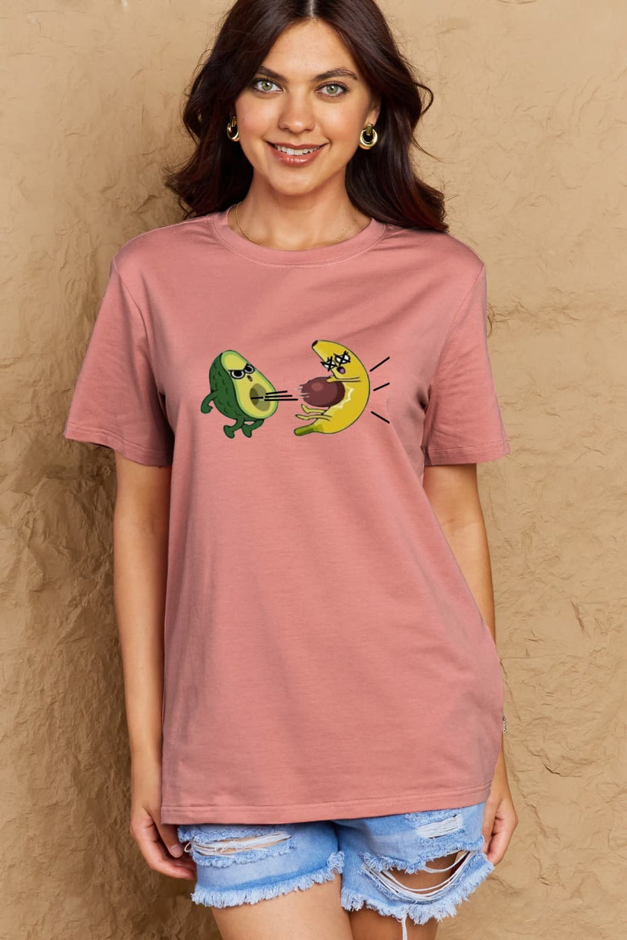 Simply Love Full Size Avocado Graphic Cotton T-Shirt