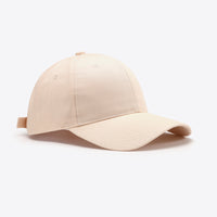 Plain Adjustable Cotton Baseball Cap