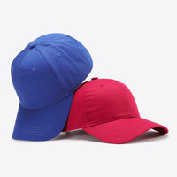 Plain Adjustable Cotton Baseball Cap