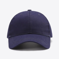 Plain Adjustable Cotton Baseball Cap