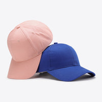 Plain Adjustable Cotton Baseball Cap