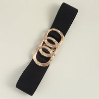 Zinc Alloy Buckle Elastic Wide Belt