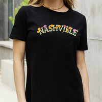 Simply Love Full Size NASHVILLE Graphic Cotton Tee