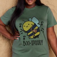 Simply Love Full Size BOO-SPOOKY Graphic Cotton T-Shirt