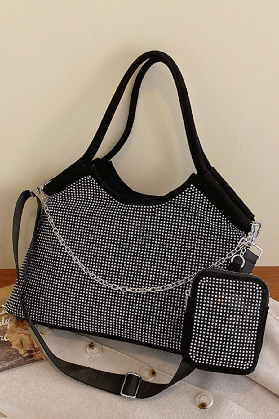 Glitter PVC Large Hand Bag