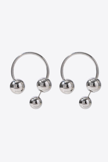 Stainless Steel Ball Earrings