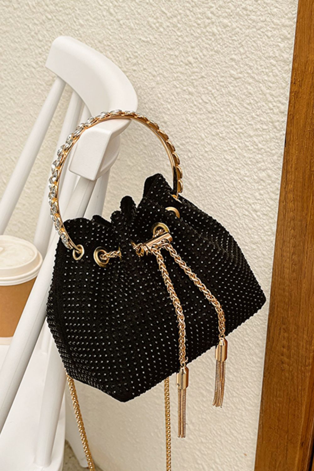 Glitter PVC Small Bucket Bag