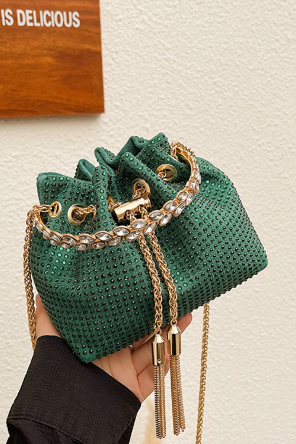 Glitter PVC Small Bucket Bag