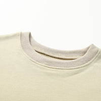 Drop Shoulder Ribbed Trim Sweatshirt