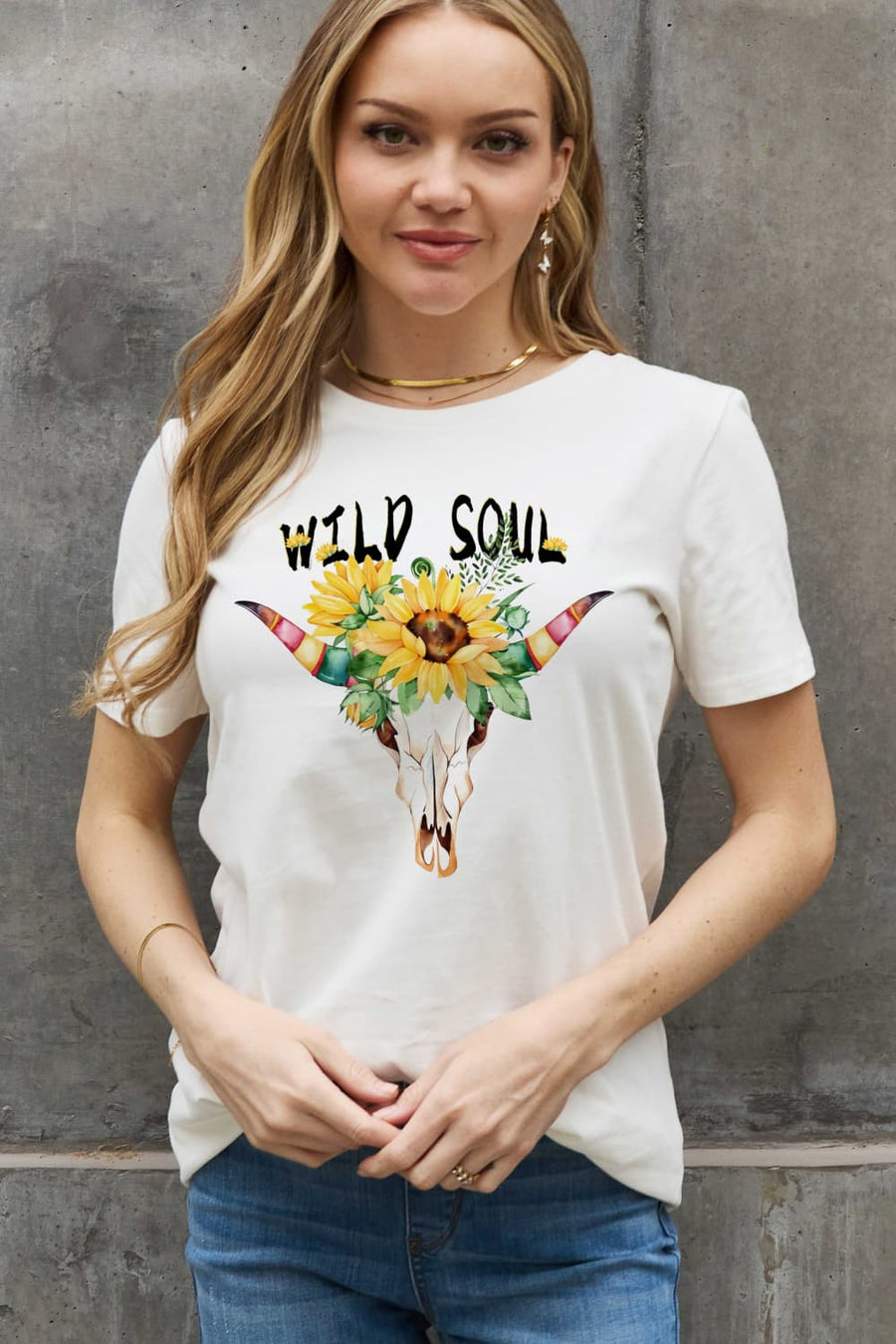 Simply Love Full Size WILD SOUL Graphic Cotton Tee