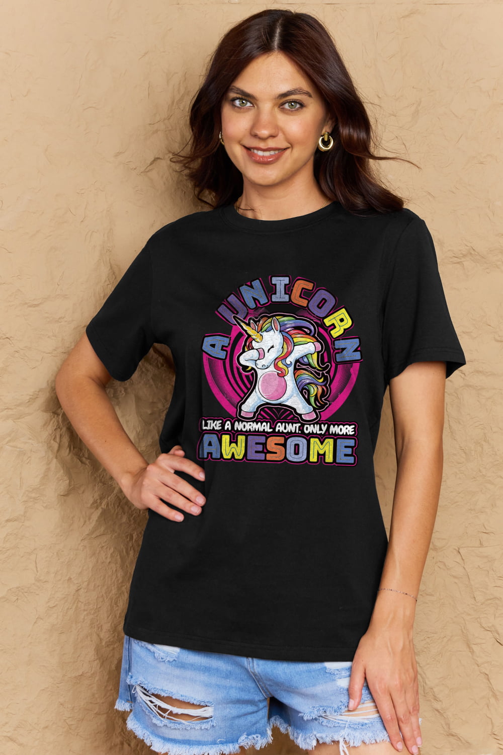 Simply Love Full Size Unicorn Graphic Cotton Tee