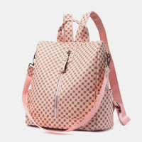 Printed PU Leather Backpack