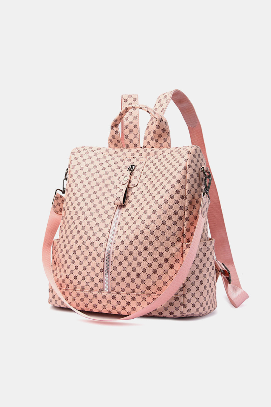 Printed PU Leather Backpack