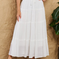 Sweet Lovely By Jen Places To Go Full Size Tiered Maxi Skirt