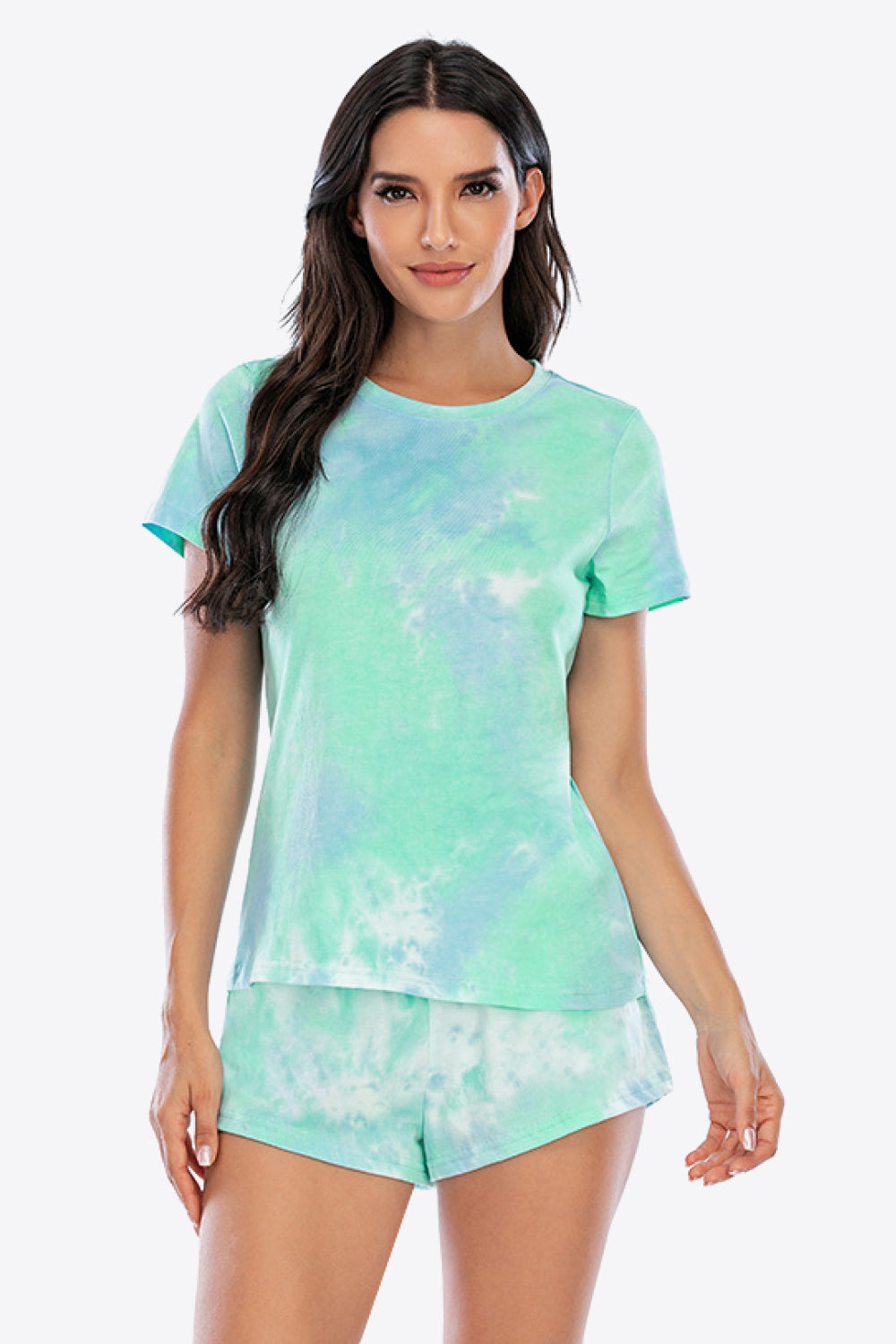 Tie-Dye T-Shirt and Shorts Lounge Set