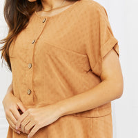 HEYSON Minimalist Button Down Top