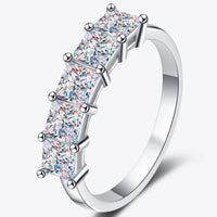 Romantic Surprise 2 Carat Moissanite Rhodium-Plated Ring