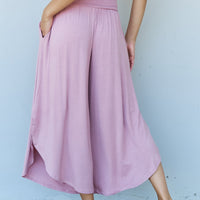 ODDI Full Size Wide Leg Palazzo Pants in Lavender