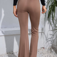 High Waist Long Flare Pants